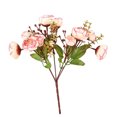 thumbnail image 1 of Daboolka Flor de camelia artificial flores de seda boda fiesta nupcial decoración del hogar (champán morado), 1 of 2