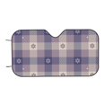 thumbnail image 7 of Balery Purple Floral Gingham Check Plaid Print Car Windshield Sun Shade,Windshield Sunshade for Car Pickup Truck SUV Accessories-Medium, 7 of 7