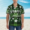 thumbnail image 6 of Picia Happy Easter Gentle Cotton Regular Fit Short Sleeve Casual Hawaiian Shirt for Men-Large, 6 of 9