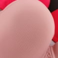thumbnail image 3 of Full-Coverage Bras Women Solid Underwear Small Breasts Push Up Detachable Double Shoulder Straps Underwire Bra V-Neck Padded Bra Feature Hook and Eye Closure Sport Bra Style Y-57 , Pink-a L, 3 of 8