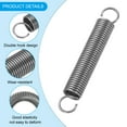 thumbnail image 3 of Uxcell Extension Spring, Wire Diameter Free Length Spring Steel Dual Hook Tension Springs for Lawn Tractor Home Repairs DIY 1.2*10*65mm, 3 of 6