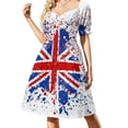 thumbnail image 2 of UK Union Jack Splash Colors Flag Sleeveless Dress elegant dresses for women beach dress, 2 of 7