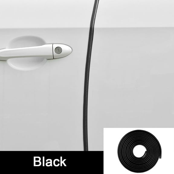 Simple Installation U Shape Rubber Seal Car Door Edge Guard 16Ft Length Black Fangkenuo