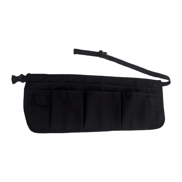 Delantal de herramientas de cintura Bolsa de cinturón de herramientas Resistente al desgaste Multifuncional Conveniente con Negro