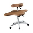 thumbnail image 2 of Silla de patas cruzadas con ruedas, altura ajustable, silla para juegos, silla para arrodillarse, cómoda silla de oficina para sala de estar y hogar Café, 2 of 8