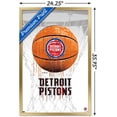 thumbnail image 3 of NBA Detroit Pistons - Drip Basketball 21 Wall Poster, 22.375" x 34", Framed, 3 of 3