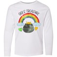 thumbnail image 3 of Inktastic Gigi's Treasure St. Patrick's Day Rainbow and Gold Long Sleeve Youth T-Shirt, 3 of 5
