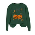 thumbnail image 4 of Chandail Sans Capuche d'Halloween pour Femme, Chandail Imprimé à Manches Longues, Col Rond, Haut Décontracté d'Automne, Mode, Confortable, Coupe Ample, Taille : L, 4 of 4