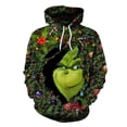 thumbnail image 1 of Cómo robó Navidad Cosplay disfraz impresión 3D adulto unisex sudadera con capucha chaqueta abrigo con capucha regalo, 1 of 4