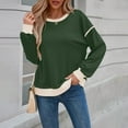thumbnail image 5 of ABATAB Sweatshirts for Women Crewneck Long Sleeve Casual Pullover Shirts Tunic Lightweight Tops Fall Fashion Clothes, 5 of 7