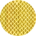 thumbnail image 1 of Ahgly Company Indoor Round Abstract Yellow Contemporary Area Rugs, 8' Round, 1 of 4
