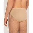 thumbnail image 4 of 100% Organic Cotton Mens Underwear Soft Eco-Friendly Comfort White Brown 2 Pack, 4 of 7