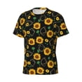thumbnail image 3 of Rocae Sunflowers3 for Men's Moisture-Wicking Crew Tee - T-Shirt for Sports, Outdoor Activities, and Casual WearSmall, 3 of 9