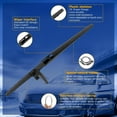 thumbnail image 4 of HAHDAXIA RAINTOK Windshield Wiper Blade Set Replacement for 2003-2009 Toyota 4Runner Original Equipment Replacement Front Rear Wiper Blades-22"/20"/12" (Set of 3) U/J Hook, 4 of 6