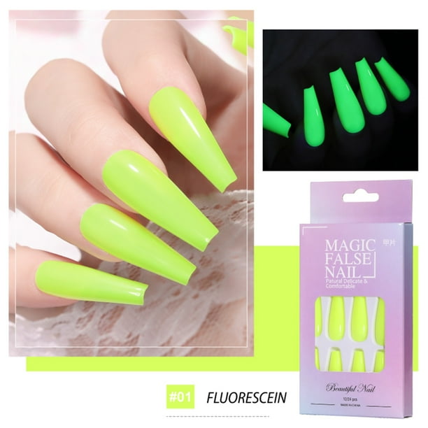 Pegatinas luminosas para uñas, pegatinas para uñas postizas, pegatinas de gelatina, pegatinas para uñas