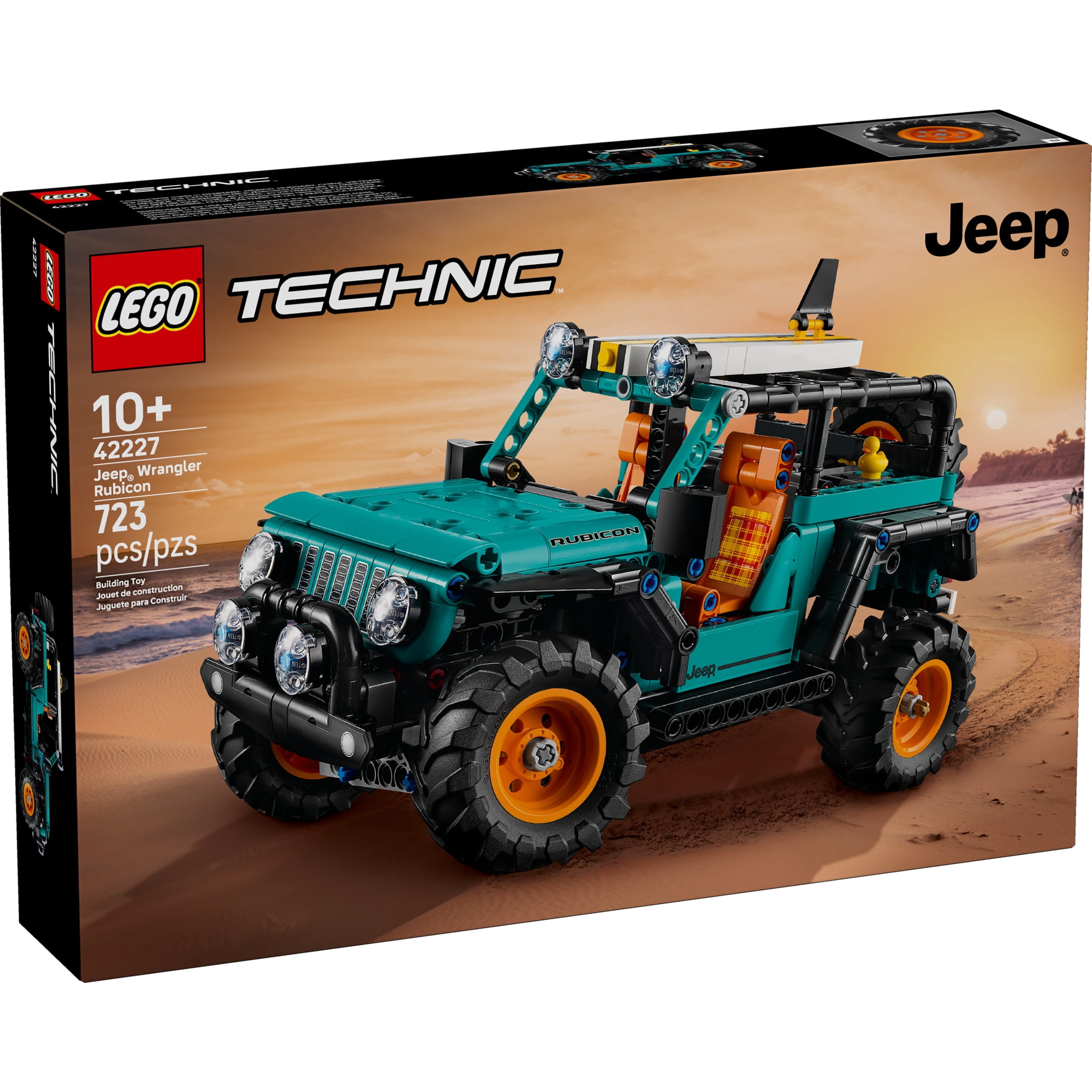 LEGO Technic Jeep Wrangler Rubicon SUV - Building Toy for Boys & Girls, Ages 10+ - Model Car Kit with Detailed Features - Display Set for Bedroom Decor - Gift for Birthdays - 42227
