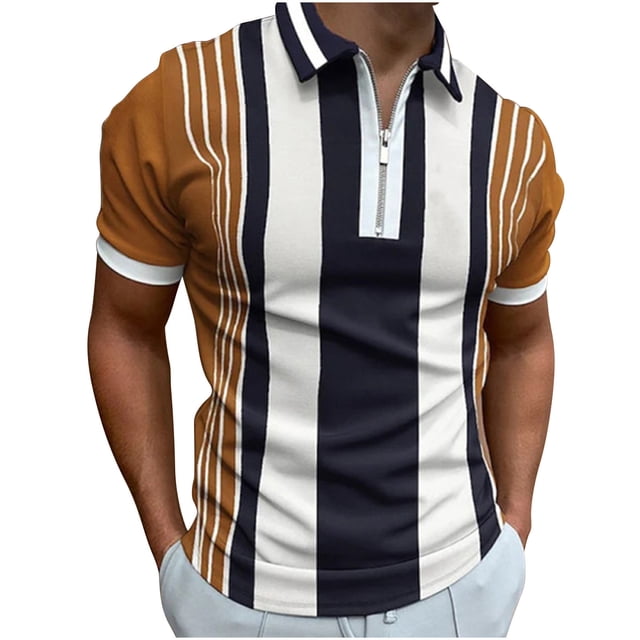 Camisetas con Cuello en V Hombres de Moda Impresa de Manga Corta, Camiseta Casual con Cuello en V para la Primavera Y el Uso Diario