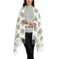 thumbnail image 2 of Honeii Indian Elephant Print Scarf Oversized Scarf Tassel Fall Winter Thick Scarf Warm Shawl Women,Women's Scarves & Wraps, 2 of 8