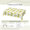 thumbnail image 4 of Lemon Tablecloth Vintage Lemon and Blooms Rectangle Tablecloth Yellow Fruits Lemons Flower Decorative Table Cover 60×84 Inch Washable Table Cloth for Kitchen Dining Room Party, 4 of 8