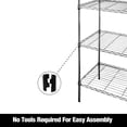 thumbnail image 5 of WorkPro 5-Tier Chrome Slim Wire Shelving, 5 of 12