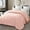 Blush Pink, variant on Exclusivo Mezcla Queen Comforter Set White, 3-Piece Solid Comforter Duvet Insert with Corner Tabs, Lightweight Bedding Down Alternative Comforter for All Seasons