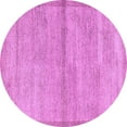 thumbnail image 1 of Ahgly Company Indoor Round Abstract Purple Modern Area Rugs, 5' Round, 1 of 4