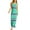 Green, variant on fatyb Boho Cover up for Women Sleeveless Maxi Tank Dress Beachwear Summer Bathing Suit Bikini Coverup