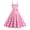 Light Pink, variant on Callipe Women Dress Princess Style A-line Big Hem Shirring Ruffle Color Matching Tight Elastic Waist Sleeveless Christmas Party Prom Dress