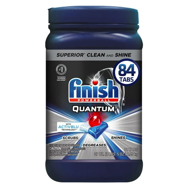 Finish Quantum with Activblu technology 84ct, Dishwasher Detergent Tabs