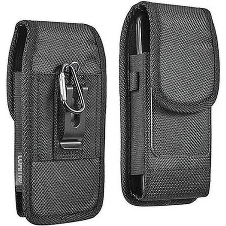 Spy Case Nylon Holster Cell Phone Case Cover with Belt Clip, Black