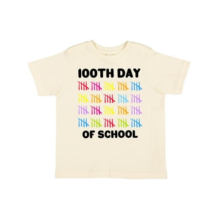 

Inktastic 100th Day of School with Tally Marks Gift Toddler Boy or Toddler Girl T-Shirt
