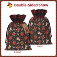 thumbnail image 2 of Disketp coffee mug cup Drawstring Christmas Bags, Xmas Gift Bags, Christmas Wrapping Bags, Xmas Goodie Bags, Party Favor Bags-Black, 2 of 8