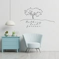 thumbnail image 3 of Nothing Last Forever Quote Beautiful Big Tree Silhouette Line Pattern Drawing Decor Vinyl Wall Art Sticker Wall Decal Home Kids Nursery Room Study Room Boys Girls Wall Decor Design Size (35x40 inch), 3 of 3