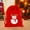 A, variant on Fmbmuo Medium Candy Bags 1Pcs Red Snowman Decorations Cloth Fluorescent Drawstring Christmas Bag for Xmas Party Favors