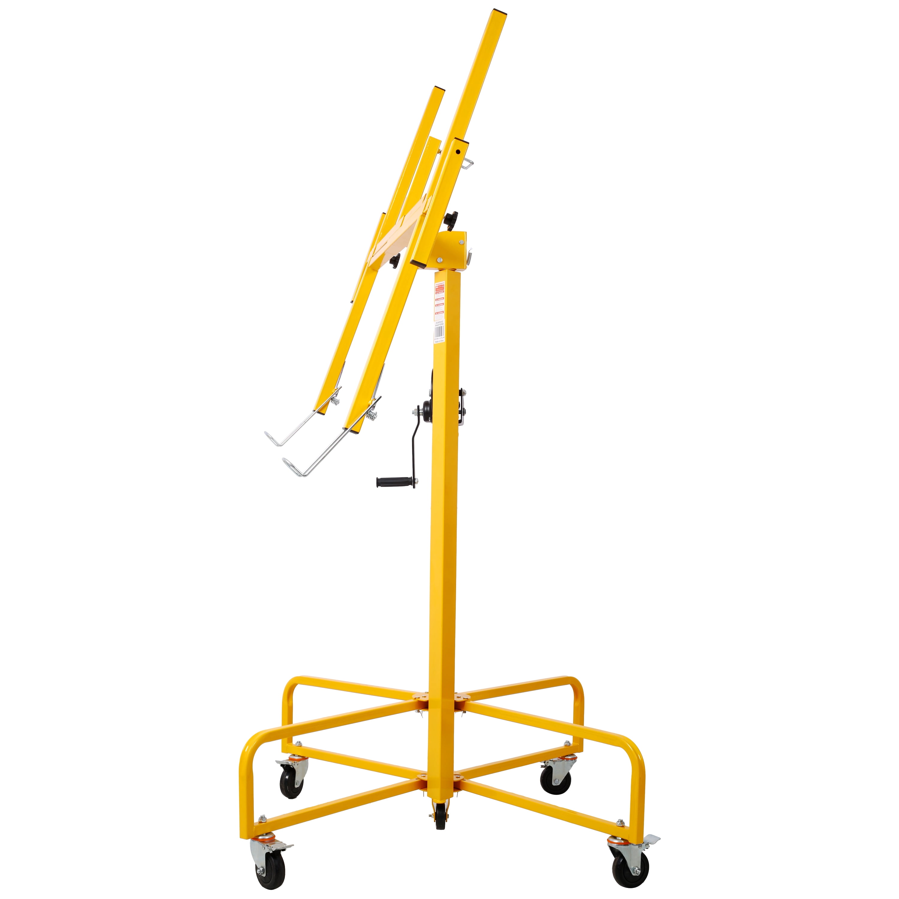 Drywall Lift Panel 13' Lift Drywall Panel Hoist Jack Lifter Jack Rolling Caster Wheel Sheetrock Drywall Lift Construction Tools,150-lb. Capacity, 4ft. x 16ft. Max. Sheet Size