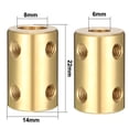 thumbnail image 3 of 2pcs Shaft Coupling 6-8mm Bore L22xD14 Robot Motor Wheel Rigid Coupler Connector, 3 of 4