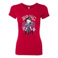 thumbnail image 2 of Wild Bobby, Biker Betty Boop MC Motorcycle Club 1930 Betty Boop Womens Slim Fit Junior Tee, Red, Large, 2 of 5