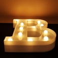 thumbnail image 3 of Morttic LED Letter Lights Alphabet Light Up Sign Night Light for Home Party Wedding Decoration - B, 3 of 7