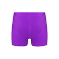 thumbnail image 2 of iEFiEL Kids Boys Gymnastics Shorts Gymnastics Training Competition Biker Shorts Purple 12, 2 of 5