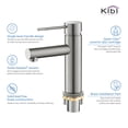 thumbnail image 3 of Luxury Solid Brass Single Hole Bathroom Faucet with Pop Up Drain, 3 of 10