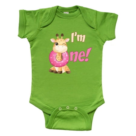 

Inktastic I m One Giraffe Gift Baby Boy or Baby Girl Bodysuit