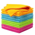 thumbnail image 2 of Xukmct Pack of 6 Wash Towels Cleaning Rags Microfiber Cleaning Cloth Absorbent Dusting Cloth for House, Kitchen, Car, Window, 12" x 12", 2 of 7