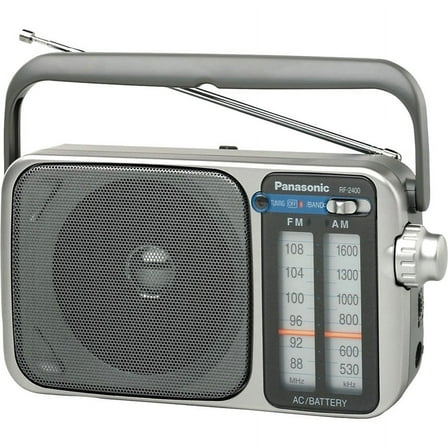 Panasonic Battery Dial Panel Dynamic Speaker Portable Radio, RF-2400