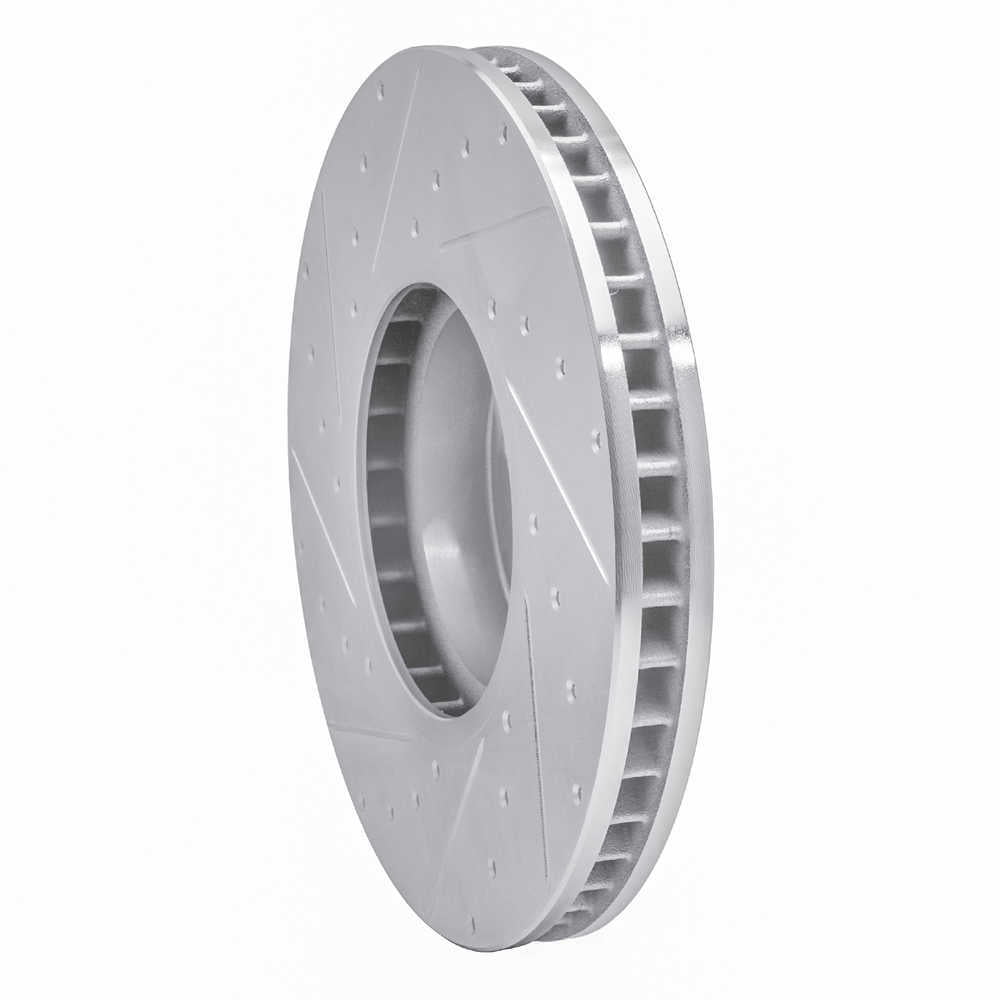 Dynamic Friction Company 631-31133D DFC Brake Rotor - Drilled And Slotted - Silver