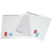 SI Manufacturing 1571853 Transparent Inch Graph Grids, Set of 10