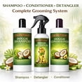 thumbnail image 2 of Coconut Coast Dog Shampoo, Conditioner & Detangler Set – Dog Grooming Kit with Light Coconut Scent, Moisturizing & De-Matting for All Coat Types, 2 of 7
