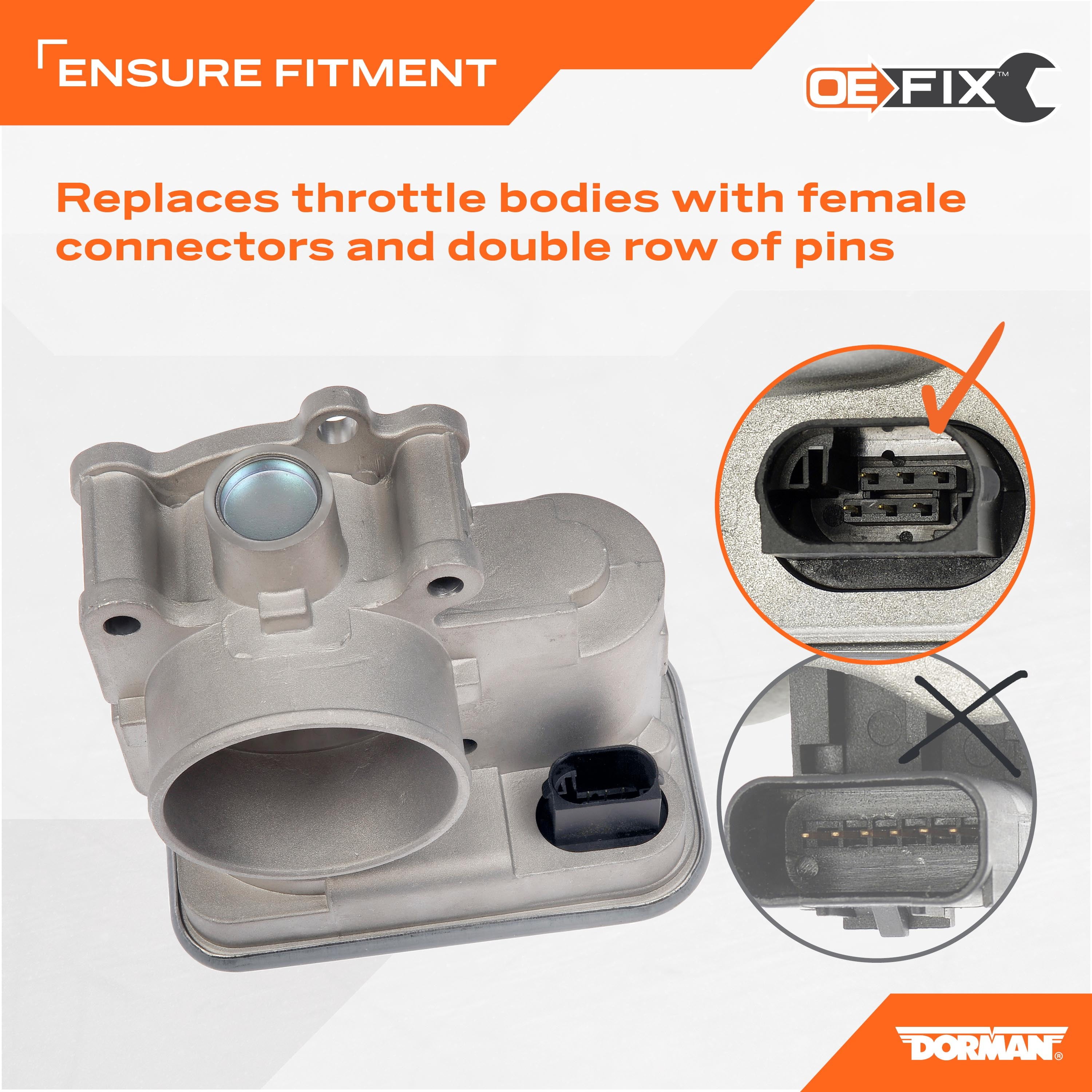 Dorman 977-025 Electronic Throttle Body for Specific Chrysler / Dodge / Jeep Models (OE FIX)