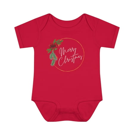

Merry Christmas Wreath Baby & Toddler One Piece
