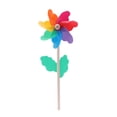 thumbnail image 4 of MasteelfCA 5PCS Multicolored Wooden Windmill Kindergarten Photo Windmill Props Cartoon Rural Windmills Decor Outdoor Area Windmill Decoration for Kids, 4 of 8