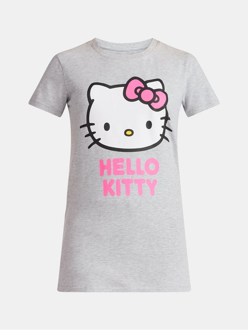 Hello Kitty Women's Maternity Graphic Tee with Short Sleeves